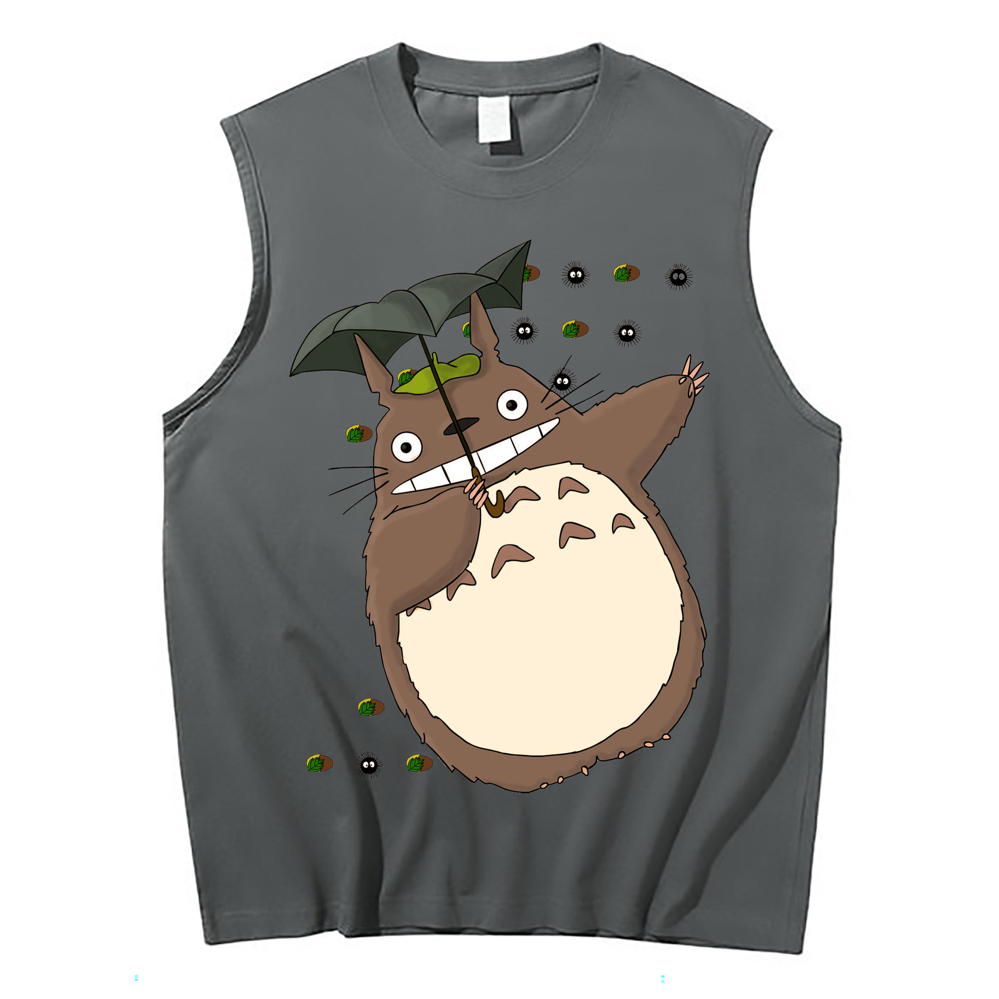 （画像用） となりのトトロ 草壁メイ 草壁サツキ My Neighbor Totoro Satsuki Kusakabe Mei Kusakabe コットン100％タンクトップ（フロントプリント）